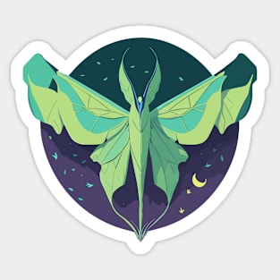 Luna Moth Sticker